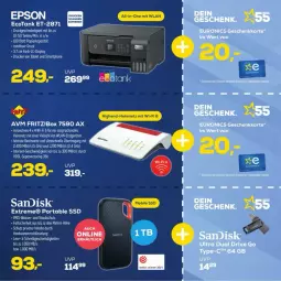 Gazetka promocyjna Euronics - Prospekte - Gazetka - ważna od 23.03 do 23.03.2024 - strona 19 - produkty: brut, elle, epson, fritz, ring, ssd