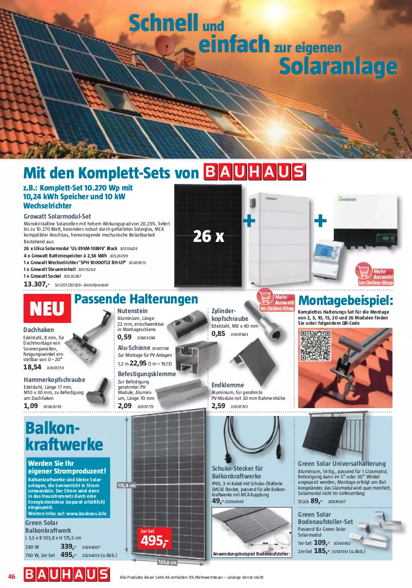 Aktueller Prospekt Bauhaus - Prospekte - von 30.09 bis 28.10.2023 - strona 46 - produkty: batterie, Bau, edelstahl, eis, elle, erde, gsw, kraft, lack, leine, LG, ndk, passend für alle, rum, rwe, steckdose, teller, Ti