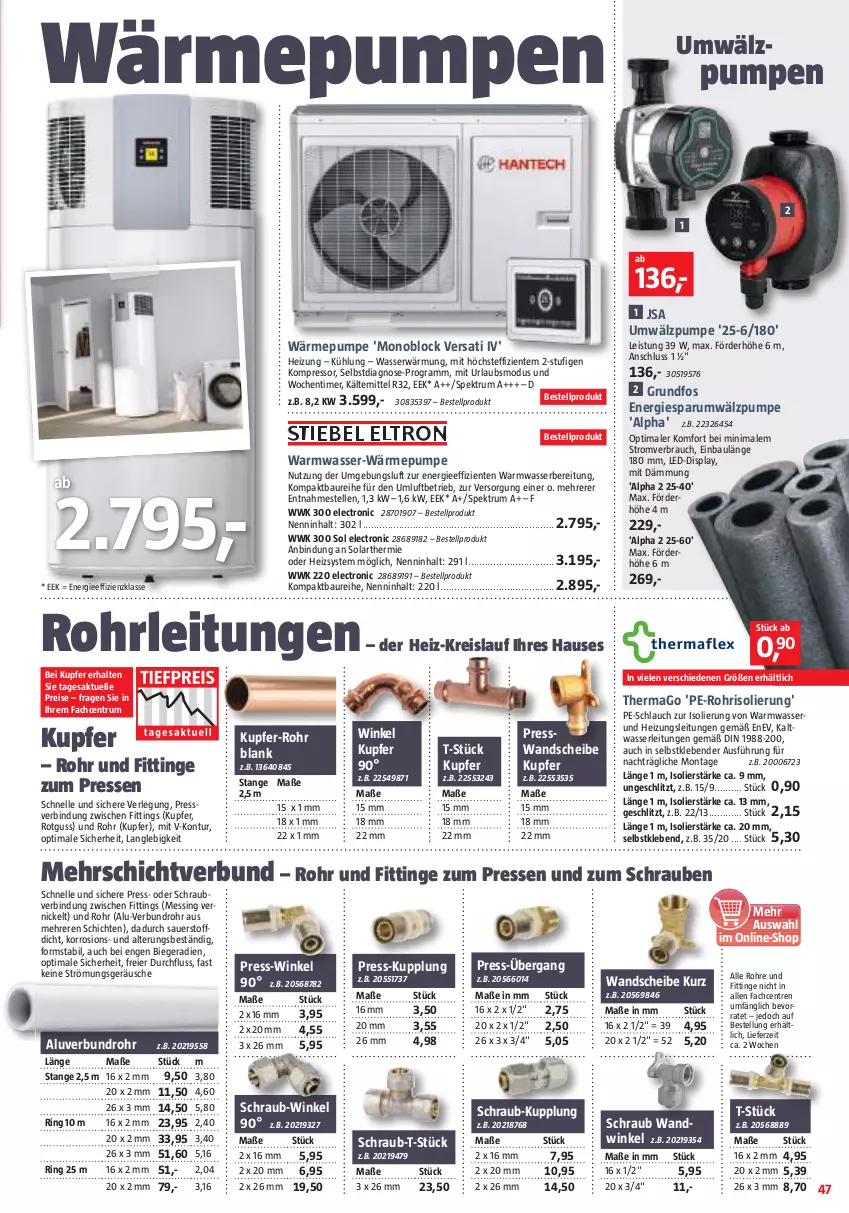 Aktueller Prospekt Bauhaus - Prospekte - von 30.09 bis 28.10.2023 - strona 47 - produkty: auer, Bau, eier, eis, elle, ente, kompressor, Rauch, reis, ring, rum, schlauch, schrauben, Spektrum, Ti, timer, wasser