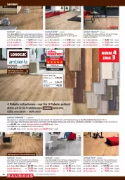 Gazetka promocyjna Bauhaus - Prospekte - Gazetka - ważna od 28.10 do 28.10.2023 - strona 26 - produkty: brie, eis, Holz, honig, laminat, landhausdiele, Laufen, Logoclic, Schal, Ti