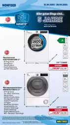 Gazetka promocyjna Metro - Wochen-Angebote Gastro - Gazetka - ważna od 26.04 do 26.04.2025 - strona 16 - produkty: akku, angebot, aqua, auer, auto, Behälter, beutel, bodenstaubsauger, bürste, Dyson, edelstahl, eis, elle, ente, Intel, jeans, kraft, mac, Metro, metro gastro, reis, rum, Schere, schlauch, sonderposten, Spektrum, staubsauger, teller, Ti, Tiere, tisch, Trockner, wärmepumpentrockner, wasser