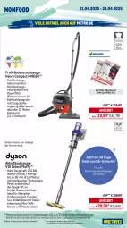 Gazetka promocyjna Metro - Wochen-Angebote Gastro - Gazetka - ważna od 26.04 do 26.04.2025 - strona 17 - produkty: akku, angebot, aqua, auer, auto, Behälter, beutel, bodenstaubsauger, bürste, Dyson, edelstahl, eis, elle, ente, Intel, jeans, kraft, mac, Metro, metro gastro, reis, rum, Schere, schlauch, sonderposten, Spektrum, staubsauger, teller, Ti, Tiere, tisch, Trockner, wärmepumpentrockner, wasser