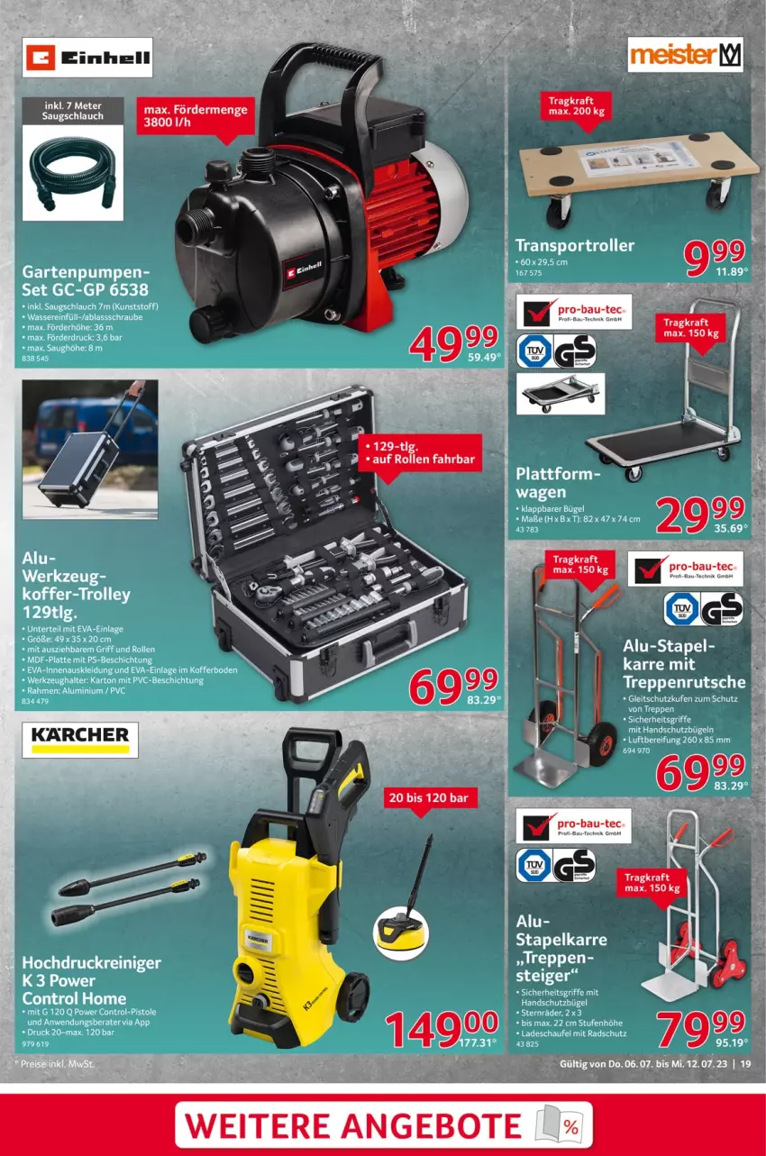 Aktueller Prospekt Selgros - Nonfood - von 06.07 bis 12.07.2023 - strona 19 - produkty: angebot, angebote, Bau, karcher, kraft