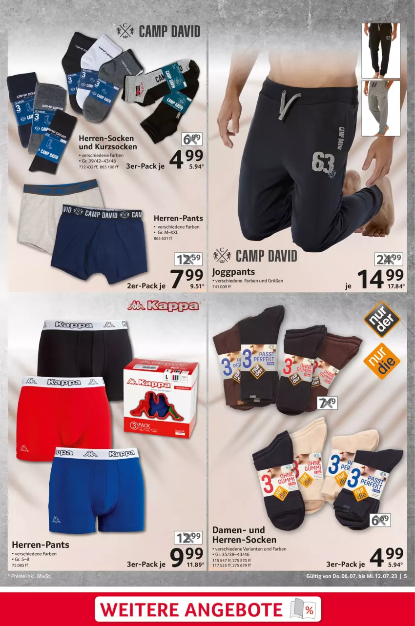 Aktueller Prospekt Selgros - Nonfood - von 06.07 bis 12.07.2023 - strona 5 - produkty: herren-pants, herren-socken, Pants, Ria, socken