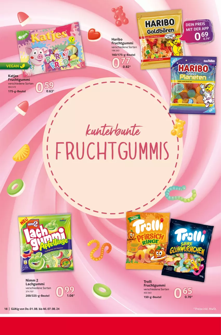 Aktueller Prospekt Selgros - Food - von 01.08 bis 07.08.2024 - strona 18 - produkty: beutel, frucht, fruchtgummi, fruchtgummis, haribo, katjes, Ti, trolli