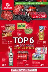 Gazetka promocyjna Selgros - Food - Gazetka - ważna od 07.08 do 07.08.2024 - strona 1 - produkty: angebot, angebote, bacardi, baguette, baguettes, Bistro Baguette, coca-cola, cola, Dr. Oetker, eis, flasche, kerrygold, kerrygold extra, papier, reis, salz, tee, Ti, toilettenpapier, zewa