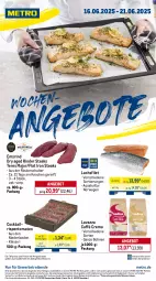 Gazetka promocyjna Metro - Wochen-Angebote - Gazetka - ważna od 21.06 do 21.06.2025 - strona 1 - produkty: abholpreise, angebot, angebote, aqua, bohne, bohnen, caffè crema, cocktail, eis, filet, ilag, lachs, lachsfilet, lavazza, Metro, metro gastro, Rauch, reis, rind, rinder, rispentomaten, rwe, steak, steaks, Ti, tiefpreis, tomate, tomaten