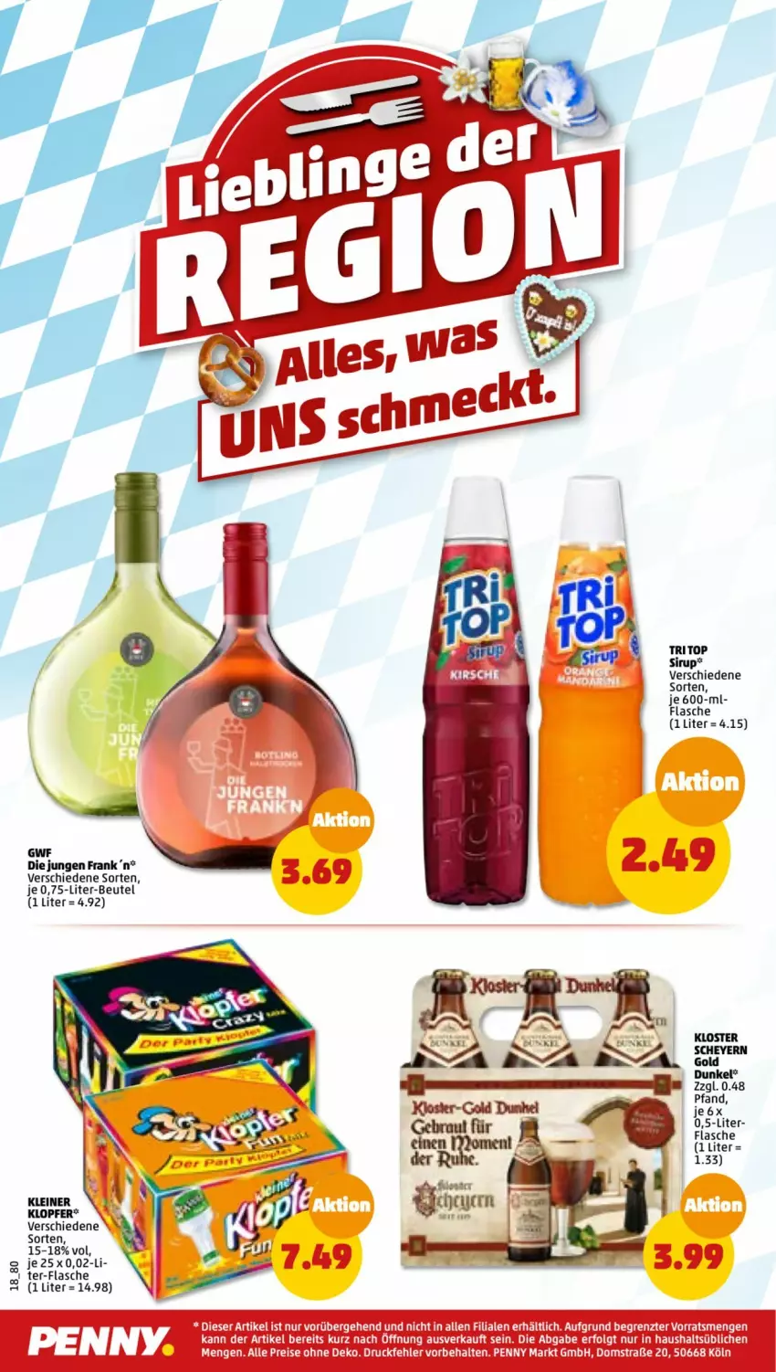 Aktueller Prospekt Penny - Prospekte - von 29.08 bis 03.09.2022 - strona 18 - produkty: beutel, flasche, kleiner klopfer, leine, LG, sirup, tee, Ti, ZTE