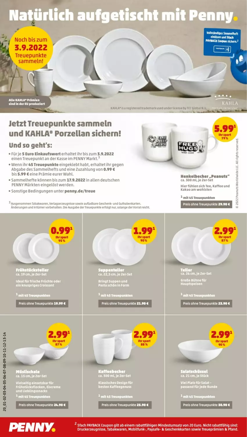 Aktueller Prospekt Penny - Prospekte - von 29.08 bis 03.09.2022 - strona 20 - produkty: Becher, coupon, drucker, eis, erde, guthabenkarte, Hefte, henkel, Henkelbecher, kaffee, kerze, LG, payback, reis, tee, Ti