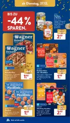 Gazetka promocyjna AldiSud - NÄCHSTE WOCHE - Gazetka - ważna od 31.12 do 31.12.2022 - strona 26 - produkty: aldi, eis, gewürz, gin, gouda, Käse, kräuter, kräutern, mozzarella, Ofen, original wagner, piccolinis, pizza, reis, rel, snack, steinofen, Ti, veggie, wagner, würfel