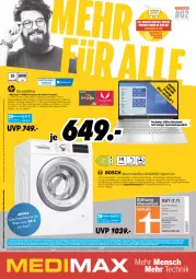 Gazetka promocyjna Medimax - MEDIMAX Prospekt KW02 2022 - Gazetka - ważna od 13.01 do 13.01.2022 - strona 1 - produkty: abholpreise, Adidas, angebot, angebote, aqua, aquastop, auto, beleuchtung, Betriebssystem, bosch, dekoration, deo, Draht, eis, elle, erde, fernseher, festplatte, gefu, hardware, Intel, latte, LG, mab, mastercard, notebook, office, radeon, Rauch, Reinigung, reis, rel, rum, ryzen, smartphone, Software, Spektrum, Spezi, Sport, ssd, tablet, Tastatur, telefon, Ti, Tiere, trommel, usb, waschmaschine, waschmittel, wolle