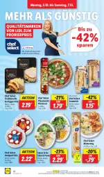 Gazetka promocyjna Lidl - Aktionsprospekt - Gazetka - ważna od 07.10 do 07.10.2023 - strona 12 - produkty: antipasti, asti, bier, blätterteig, eis, elle, fertiggericht, fertiggerichte, ndk, pasta, pizza, preisvorteil, reis, salat, sandwich, Schal, Schale, Ti