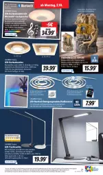 Gazetka promocyjna Lidl - Aktionsprospekt - Gazetka - ważna od 07.10 do 07.10.2023 - strona 27 - produkty: adapter, auer, aust, beleuchtung, bluetooth®-lautsprecher, brunnen, decke, deckenleuchte, eis, fernbedienung, HP, lautsprecher, led-deckenleuchte, led-tischleuchte, leds, Leuchte, reis, Schal, Ti, timer, tisch, tischleuchte, usb, wasser, weck, ZTE