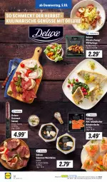 Gazetka promocyjna Lidl - Aktionsprospekt - Gazetka - ważna od 07.10 do 07.10.2023 - strona 38 - produkty: Käse, lachs, ndk, Pfifferlinge, Pilzmischung, Räucherlachs, salami, Schal, Schale, Ti, weichkäse