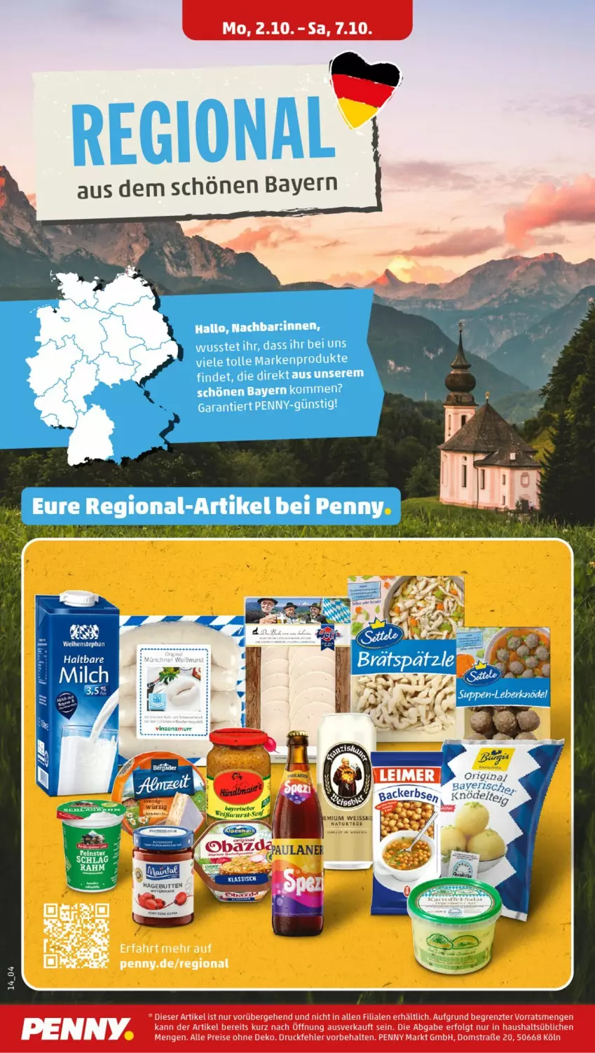 Aktueller Prospekt Penny - Prospekte - von 02.10 bis 07.10.2023 - strona 14 - produkty: eis, gin, haltbare milch, Knödel, LG, milch, natur, reis, Ti, ZTE