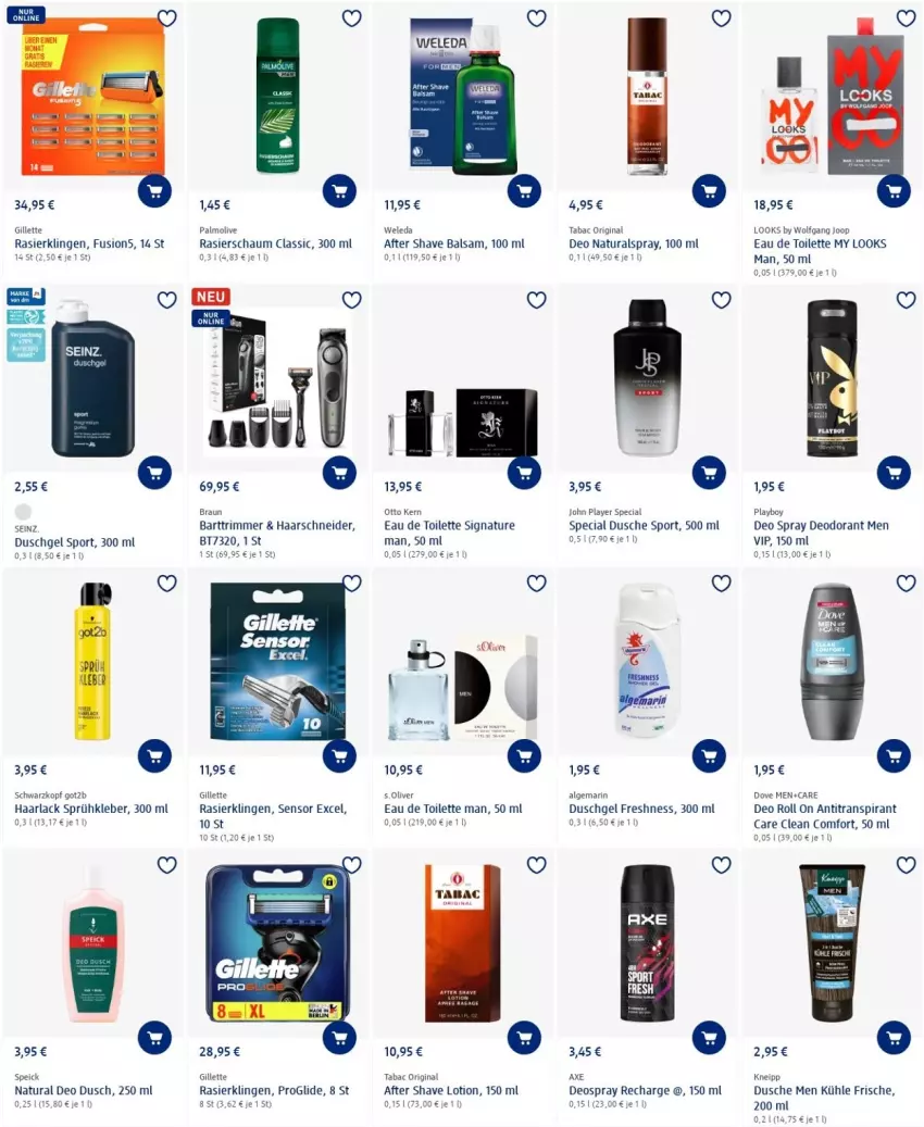 Aktueller Prospekt Dm Drogerie - Prospekte - von 21.07 bis 27.07.2022 - strona 5 - produkty: after shave, Antitranspirant, arla, balsam, braun, deo, deo spray, deodorant, deospray, dusche, duschgel, eau de toilette, fusion5, gillette, gin, Haarlack, haarschneider, kleber, kneipp, lack, LG, Lotion, natur, natura, olive, Otto kern, palmolive, Playboy, Rasierklinge, rasierklingen, Rasierschaum, schwarzkop, schwarzkopf, Speick, Sport, tee, Ti, weleda