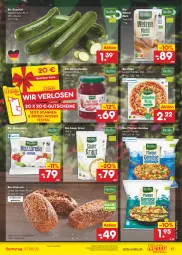 Gazetka promocyjna Netto Marken-Discount - Filial-Angebote - Gazetka - ważna od 27.08 do 27.08.2022 - strona 17 - produkty: angebot, auer, backofen, bestpreis, beutel, bio, bio-zucchini, biobio, eis, geback, gutschein, gutscheine, Kraut, mehl, mozzarella, Ofen, pfanne, pfannen, pizza, reis, rel, salat, salate, steinofen, stube, Ti, vita, ZTE, zucchini