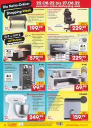 Gazetka promocyjna Netto Marken-Discount - Filial-Angebote - Gazetka - ważna od 27.08 do 27.08.2022 - strona 28 - produkty: alexa, beleuchtung, bett, boxspringbett, Couch, couchtisch, eis, elle, ente, federkern, federkernmatratze, fernbedienung, fritteuse, getränk, getränke, Headset, Heißluftfritteuse, kernmatratze, küche, Küchen, küchenmaschine, latte, lattenrost, lebensmittel, led-beleuchtung, matratze, matratzen, mit fernbedienung, Mode, ndk, polsterbett, reis, ring, rückenlehne, rückwand, Tasche, taschen, taschenfederkernmatratze, Ti, tisch, topper, versandkostenfrei, vitrine