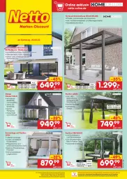 Gazetka promocyjna Netto Marken-Discount - Filial-Angebote - Gazetka - ważna od 27.08 do 27.08.2022 - strona 41 - produkty: angebot, beleuchtung, bett, Betten, Carport, eis, ente, fernbedienung, gefu, Hohlkammerplatte, latte, Liege, moskitonetz, ndk, pavillon, Reinigung, reis, Ria, rückenlehne, sonnenliege, Terrassenüberdachung, Ti, versandkostenfrei, wasser, Yo, ZTE