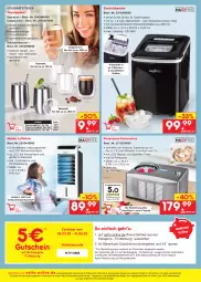 Gazetka promocyjna Netto Marken-Discount - Filial-Angebote - Gazetka - ważna od 27.08 do 27.08.2022 - strona 51 - produkty: akku, angebot, Becher, Behälter, Cap, cappuccino, cin, drink, drinks, edelstahl, eis, eismaschine, eiswürfel, eiswürfelbereiter, elle, erde, espresso, fernbedienung, frucht, Garten, getränk, getränke, Gläser, gutschein, gutscheine, kompressor, korb, kühlakku, kühlakkus, milch, ndk, Reinigung, reis, spülmaschinen, Thermogläser, Ti, timer, versandkostenfrei, wasser, wassertank, würfel, ZTE