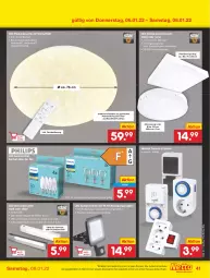 Gazetka promocyjna Netto Marken-Discount - Filial Angebote - Gazetka - ważna od 08.01 do 08.01.2022 - strona 41 - produkty: angebot, auer, batterie, batterien, Bau, decke, deckenleuchte, dimmer, eis, elle, fernbedienung, küche, Küchen, LED Deckenleuchte, led-deckenleuchte, leds, Leuchte, leuchtmittel, Nachtlicht, Schal, Schrank, Ti, timer, usb, ZTE