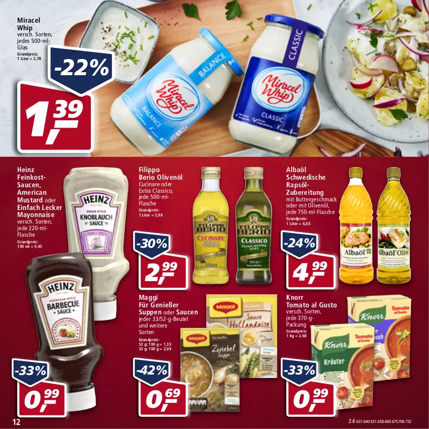 Aktueller Prospekt Real - von 14.03 bis 19.03.2022 - strona 12 - produkty: beutel, butter, cin, classico, eis, feinkost, flasche, heinz, knorr, LG, mac, maggi, mayonnaise, miracel, miracel whip, olive, oliven, olivenöl, rapsöl, reis, sauce, saucen, suppe, suppen, tomato al gusto, Yo