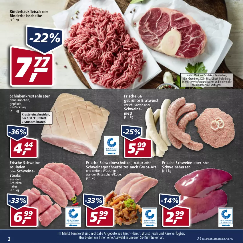 Aktueller Prospekt Real - von 14.03 bis 19.03.2022 - strona 2 - produkty: angebot, angebote, braten, bratwurst, eis, fisch, fleisch, geschnetzeltes, gyros, hackfleisch, Käse, krustenbraten, Kugel, Mett, natur, nero, Nestea, rind, rinder, rinderhackfleisch, rouladen, Schal, Schale, schinken, schnitzel, schwein, schweine, Schweineherz, Schweineleber, schweinemett, Schweineroulade, schweineschnitzel, steak, steaks, Ti, wein, weine, wurst, Zelt