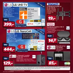 Gazetka promocyjna Real - Gazetka - ważna od 19.03 do 19.03.2022 - strona 41 - produkty: auer, Bank, dvb, DVB-T, eis, elle, ente, HDMI, kopfhörer, Mp3, Rauch, Receiver, reis, rel, rum, soundbar, Spektrum, Subwoofer, teller, Ti, tisch, usb, wandhalterung