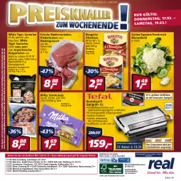 Gazetka promocyjna Real - Gazetka - ważna od 19.03 do 19.03.2022 - strona 48 - produkty: angebot, angebote, auer, auto, Berger, beutel, blume, blumen, blumenkohl, bosch, braten, Diesel, eis, elle, garnelen, grill, grillfläche, grillplatte, gulasch, Käse, kontaktgrill, latte, LG, Metro, milka, milka schokolade, Narzissen, natur, oder rindergulasch, Ofen, Ofenkäse, payback, reis, rind, rinder, rinderbraten, rindergulasch, Rinderroulade, rinderrouladen, rouge, rougette, rouladen, rwe, Schal, Schale, schoko, schokolade, spülmaschinen, tefal, teller, Ti