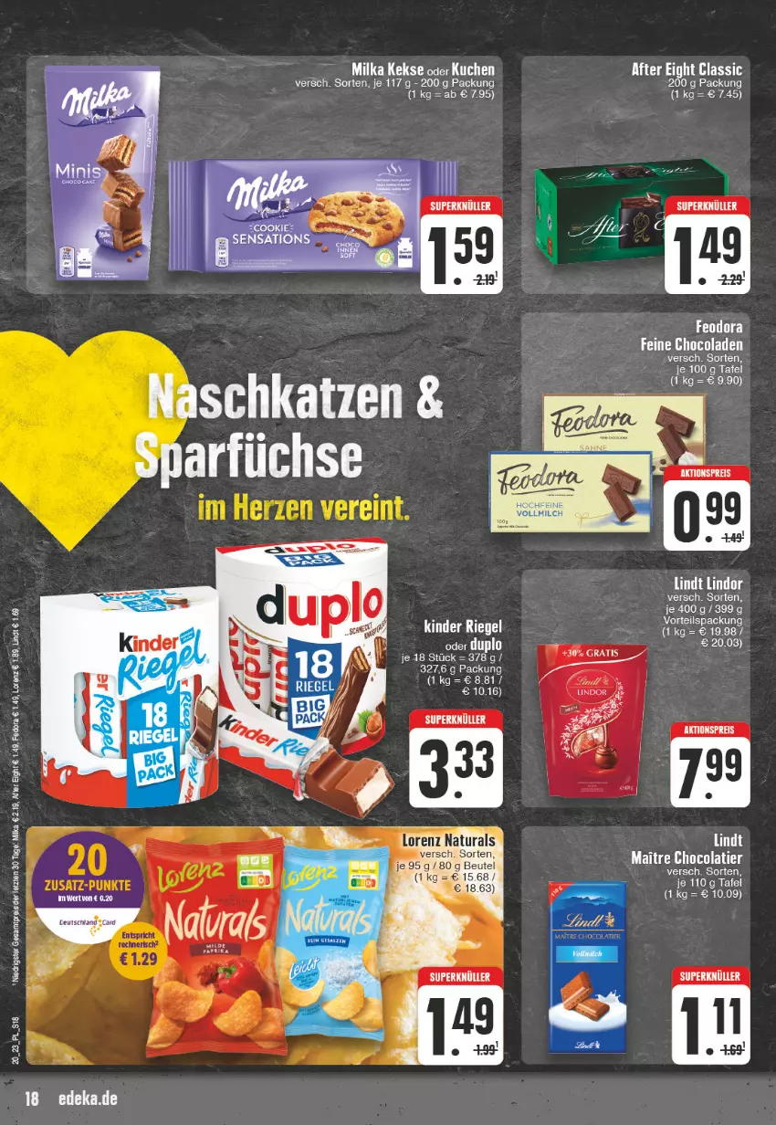 Aktueller Prospekt E Center - Angebote der Woche - von 15.05 bis 20.05.2023 - strona 18 - produkty: after eight, cola, deka, eis, keks, kekse, Kinder, kuchen, LG, lorenz, milka, reis, rel, tee, Ti, ZTE