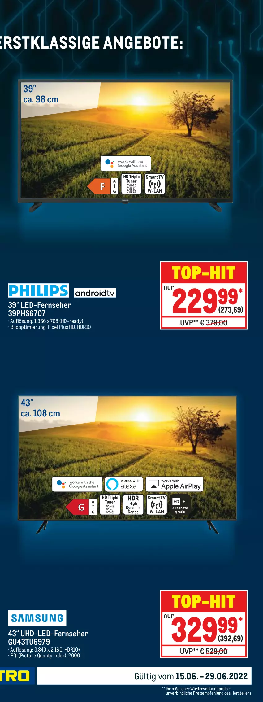 Aktueller Prospekt Metro - Technik Spezial - von 15.06 bis 29.06.2022 - strona 3 - produkty: angebot, angebote, eis, elle, fernseher, LG, reis, teller, Ti, top-hit, uhd