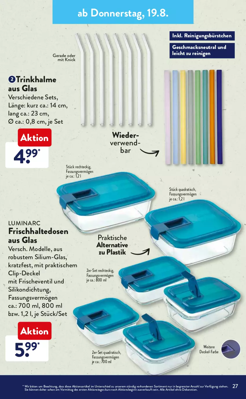 Aktueller Prospekt AldiSud - ALDI Sortiment - von 01.08 bis 31.08.2021 - strona 27