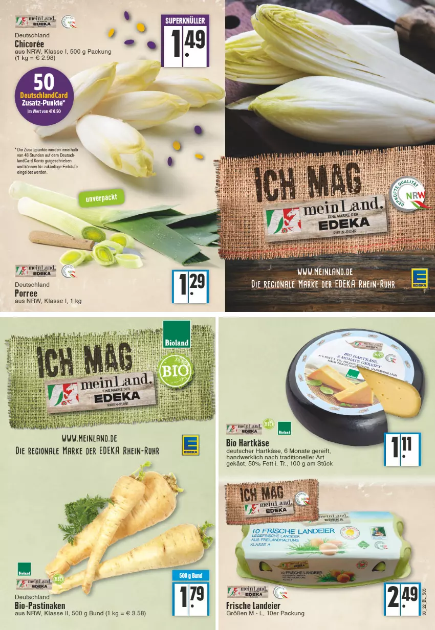 Aktueller Prospekt Edeka - Angebote der Woche - von 17.01 bis 22.01.2022 - strona 5 - produkty: asti, bio, deka, deutschlandcard, eier, elle, erde, hartkäse, Käse, rasen, rel, Ti, uhr