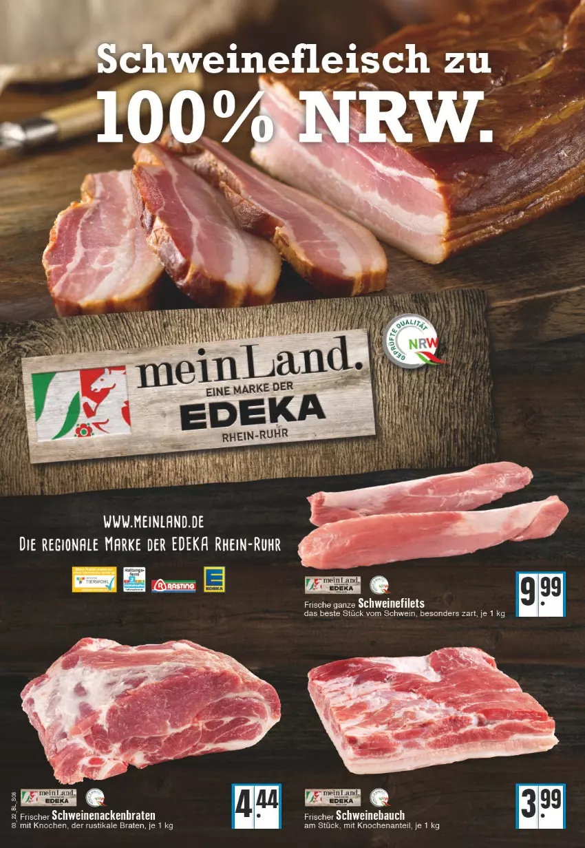 Aktueller Prospekt Edeka - Angebote der Woche - von 17.01 bis 22.01.2022 - strona 8 - produkty: braten, deka, filet, filets, schwein, schweine, schweinefilet, tee, Ti, wein, weine