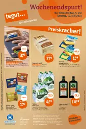 Gazetka promocyjna Tegut - Angebote der Woche - Gazetka - ważna od 10.06 do 10.06.2023 - strona 30 - produkty: alkohol, Alwa, angebot, angebote, auer, dekoration, drucker, eis, elle, Engel, ente, flasche, Fulda, Germ, getränk, getränke, grill, ideal für grill, jägermeister, Käse, käsescheiben, kerze, korb, landprimus, lebensmittel, Meister, milram, mineralwasser, natur, natürliches mineralwasser, pfanne, rel, rezept, rezepte, ritter, ritter sport, schoko, schokolade, spargel, Sport, Ti, uhr, volvic, wasser