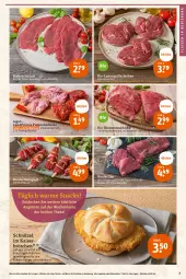 Gazetka promocyjna Tegut - Angebote der Woche - Gazetka - ważna od 10.06 do 10.06.2023 - strona 9 - produkty: angebot, angebote, bio, brötchen, decke, dekoration, eis, ente, filet, filets, fleisch, grill, Kaiser, kalbsschnitzel, lamm, landprimus, leine, mac, pute, Putenoberkeule, rind, rinder, rinderfilet, Rindersteak, rwe, saft, schnitzel, snack, snacks, steak, steakhüfte, steaks, Ti, tisch, wurst