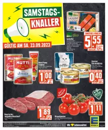 Gazetka promocyjna E Center - Angebote der Woche - Gazetka - ważna od 23.09 do 23.09.2023 - strona 28 - produkty: Abtei, beef, beutel, deka, eis, filet, jungbullen, katzennahrung, lachs, lachsfilet, LG, Mutti, reis, rispentomaten, roastbeef, rwe, Ti, tisch, tomate, tomaten, ZTE