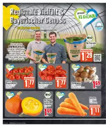 Gazetka promocyjna E Center - Angebote der Woche - Gazetka - ważna od 23.09 do 23.09.2023 - strona 6 - produkty: bio, braun, champignon, champignons, champignons braun, eis, karotten, Kürbis, mac, petersilie, rispentomaten, Romatomaten, Schal, Schale, Ti, tomate, tomaten, topf