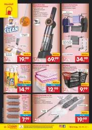 Gazetka promocyjna Netto Marken-Discount - Filial-Angebote - Gazetka - ważna od 13.08 do 13.08.2022 - strona 22 - produkty: akku, akku-handstaubsauger, Bad, Badewanne, Bau, beutel, bodenstaubsauger, Brei, bügel, dusche, eis, Elektro, elle, fenster, flasche, geschirr, geschirrtuch, handstaubsauger, kleid, kleider, kleiderbügel, korb, kraft, leine, LG, ndk, orange, orangen, reiniger, reis, sprühflasche, staubsauger, staubwedel, Teleskop, Ti, tisch, tuc, versandkostenfrei, Wanne, wäschekorb, wedel