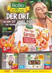 Gazetka promocyjna Netto Marken-Discount - Filial-Angebote - Gazetka - ważna od 13.08 do 13.08.2022 - strona 4 - produkty: bio, biobio, eier, eis, ente, garnelen, ndk, reis, riegel, Ti, usb, versandkostenfrei