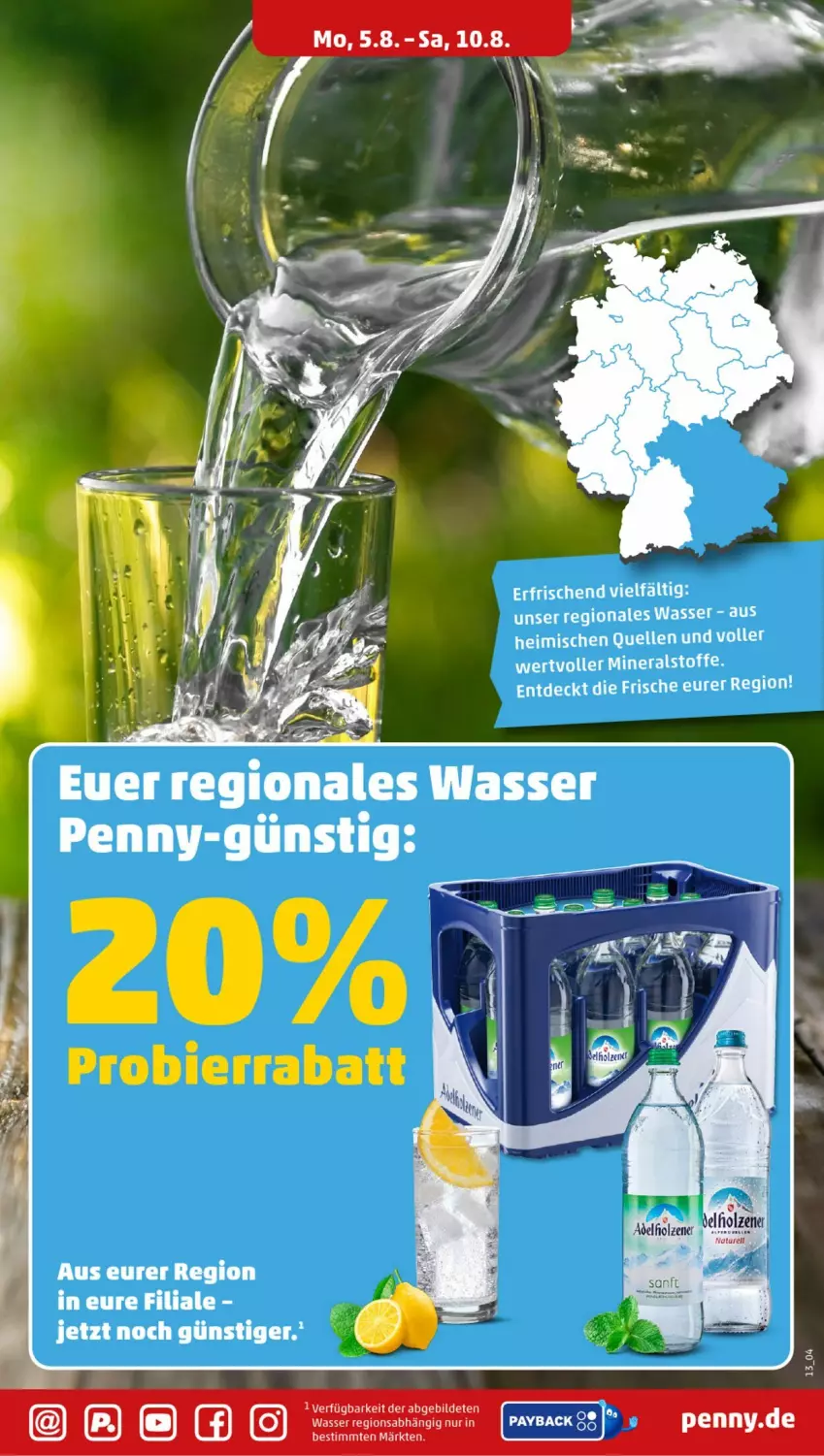 Aktueller Prospekt Penny - Prospekte - von 05.08 bis 10.08.2024 - strona 9 - produkty: Ti, wasser