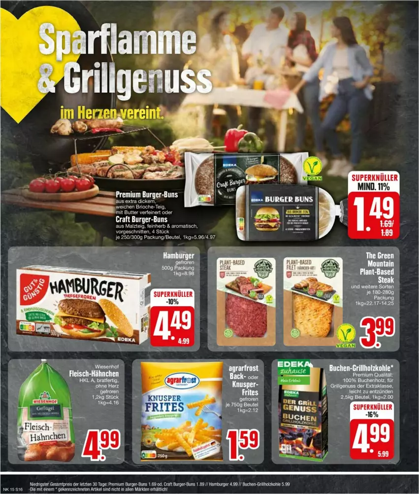 Aktueller Prospekt Edeka - Prospekte - von 08.04 bis 13.04.2024 - strona 16 - produkty: beutel, buch, burger, eis, grill, hamburger, LG, nuss, reis, Ti, tisch, wiesenhof, ZTE