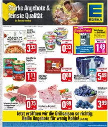 Gazetka promocyjna Edeka - Prospekte - Gazetka - ważna od 13.04 do 13.04.2024 - strona 1 - produkty: almighur, almighurt, Alwa, angebot, angebote, aufschnitt, Becher, beere, beeren, beutel, bier, bierschinken, bio, braten, deka, drink, ehrmann, eimer, flasche, frischwurst-aufschnitt, glasflasche, grill, gulasch, hafer, heidelbeere, heidelbeeren, Käse, mineralwasser, mozzarella, oro di parma, pizza, rel, ritter, ritter sport, schinken, schnitzel, schoko, schokolade, schwein, schweine, schweine-schnitzel, Sport, Ti, tomate, tomaten, wasser, wein, weine, wurst