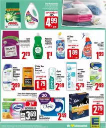 Gazetka promocyjna Edeka - Prospekte - Gazetka - ważna od 13.04 do 13.04.2024 - strona 25 - produkty: beutel, Bref, burti, deka, deutschlandcard, Discreet, duschgel, elmex, ente, feinwaschmittel, felix, flasche, geschirr, meridol, olive, palmolive, papier, puma, shampoo, spülmittel, spülung, Tasche, taschen, taschentücher, Ti, toilettenpapier, tücher, waschmittel, Yo