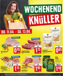 Gazetka promocyjna Edeka - Prospekte - Gazetka - ważna od 13.04 do 13.04.2024 - strona 26 - produkty: Abtei, bratwurst, deka, eis, fleisch, grill, gurke, gurken, ideal zum grillen, isana, jungbullen, Kaiser, Käse, knacker, Kühne, lachs, pute, sana, steak, teigwaren, Ti, wurst