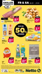 Gazetka promocyjna Netto - Woche 4 - Gazetka - ważna od 27.01 do 27.01.2024 - strona 28 - produkty: agrarfrost, alle artikel ohne dekoration, angebot, braun, champignon, champignons, champignons braun, coupon, dekoration, eis, elle, filet, fleisch, Fleischerei, kaffee, kaffeepads, kartoffel, kartoffelpuffer, Kinder, kuchen, reis, saft, Schere, schwein, schweine, schweinefilet, Ti, wasser, wein, weine