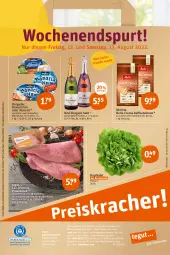 Gazetka promocyjna Tegut - Angebote der Woche - Gazetka - ważna od 13.08 do 13.08.2022 - strona 32 - produkty: alkohol, angebot, angebote, auer, bavaria blu, bella crema, bergader, bohne, bohnen, brut, brut dargent, dekoration, drucker, Engel, ente, flasche, Fulda, getränk, getränke, kaffee, kaffeebohnen, Käse, kerze, kopfsalat, landprimus, lebensmittel, melitta, natur, pute, putenbrust, rezept, rezepte, Ria, saft, salat, sekt, Ti, uhr, weichkäse