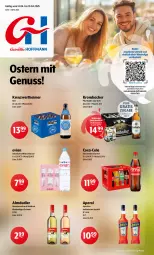 Gazetka promocyjna Getraenke Hoffmann - Prospekte - Gazetka - ważna od 19.04 do 19.04.2025 - strona 1 - produkty: almdudler, Alwa, angebot, angebote, aperitif, aperol, coca-cola, cola, decke, eimer, getränk, krombache, krombacher, mineralwasser, natürliches mineralwasser, nuss, pils, radler, Ti, wasser, wein