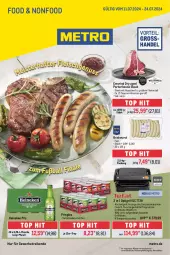 Gazetka promocyjna Metro - Food-NonFood - Gazetka - ważna od 24.07 do 24.07.2024 - strona 1 - produkty: ball, beef, bratwurst, eis, elle, filet, flasche, fleisch, Fußball, grill, grillfläche, heineken, kontaktgrill, Metro, pils, pringles, reis, rind, ring, roastbeef, steak, teller, Ti, wurst