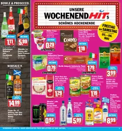 Gazetka promocyjna Hit - Prospekte - Gazetka - ważna od 06.05 do 06.05.2023 - strona 15 - produkty: barilla, Becher, beutel, bourbon, bourbon whiskey, bowle, burger, corny, drink, dry gin, ecco, eintopf, eis, energy drink, erasco, finsbury, flasche, froop, frucht, fruchtjoghurt, gin, hafer, hollandaise, italienische pasta, jacobs, joghur, joghurt, katlenburger, knorr, kochbeutel, kraft, La Gioiosa, london dry, london dry gin, Meister, meisterröstung, milch, mionetto, monster, Müller, müller froop, nuss, oryza, ouzo, pasta, prosecco, puma, puschkin wodka, reis, reis-fit, riegel, Rockstar, sandwich, sauce, saucen, single malt, spumante, suppe, Ti, topf, whiskey, whisky, wodka, zonin, ZTE